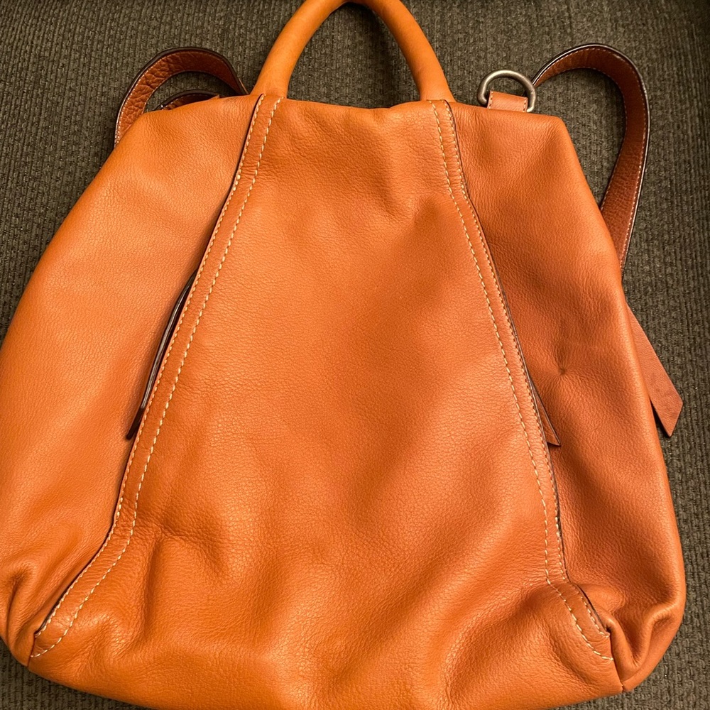 HOBO International Leather Backpack/Purse - Picture 2 of 9